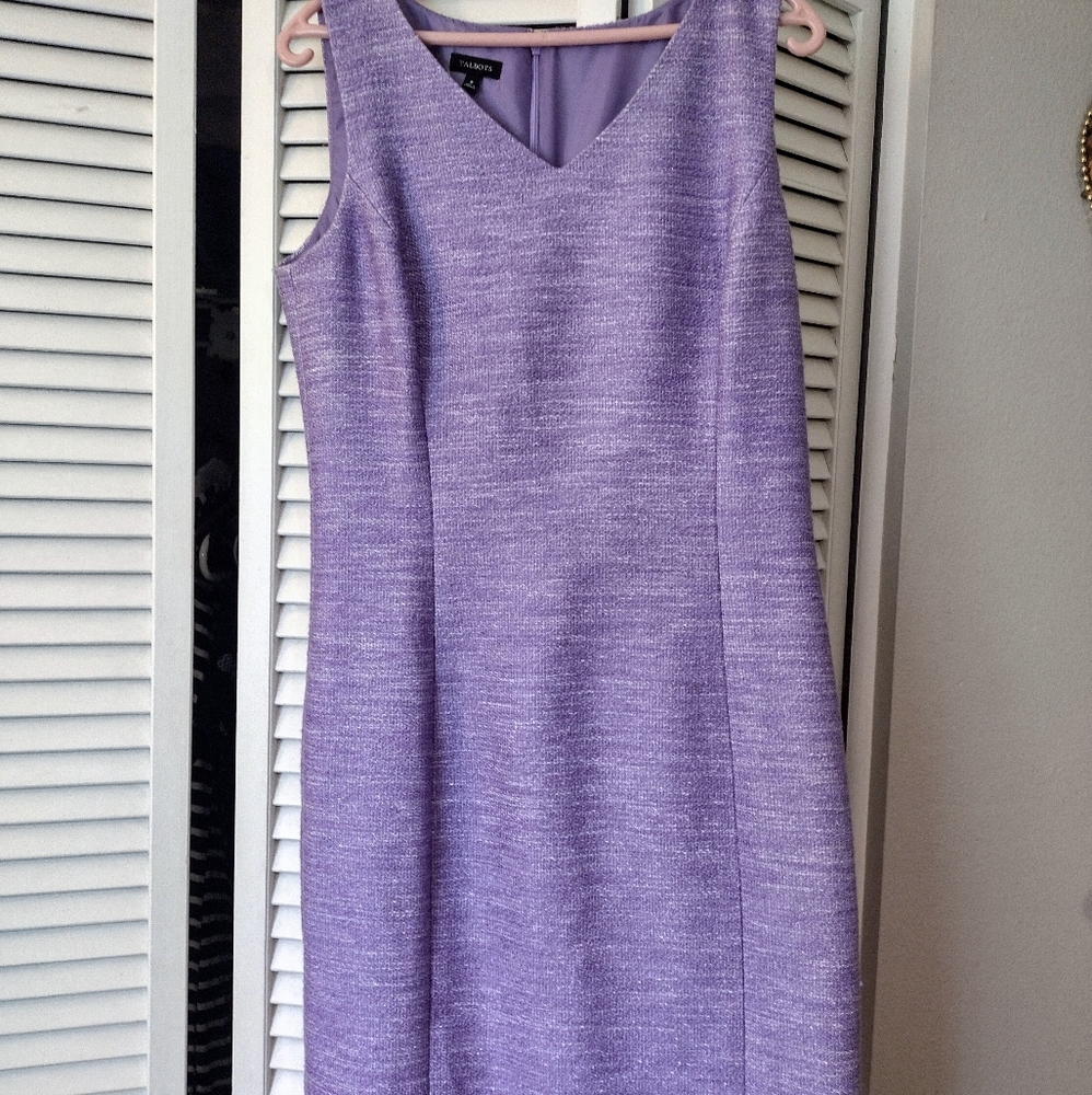 Talbots Purple Shift Dress
